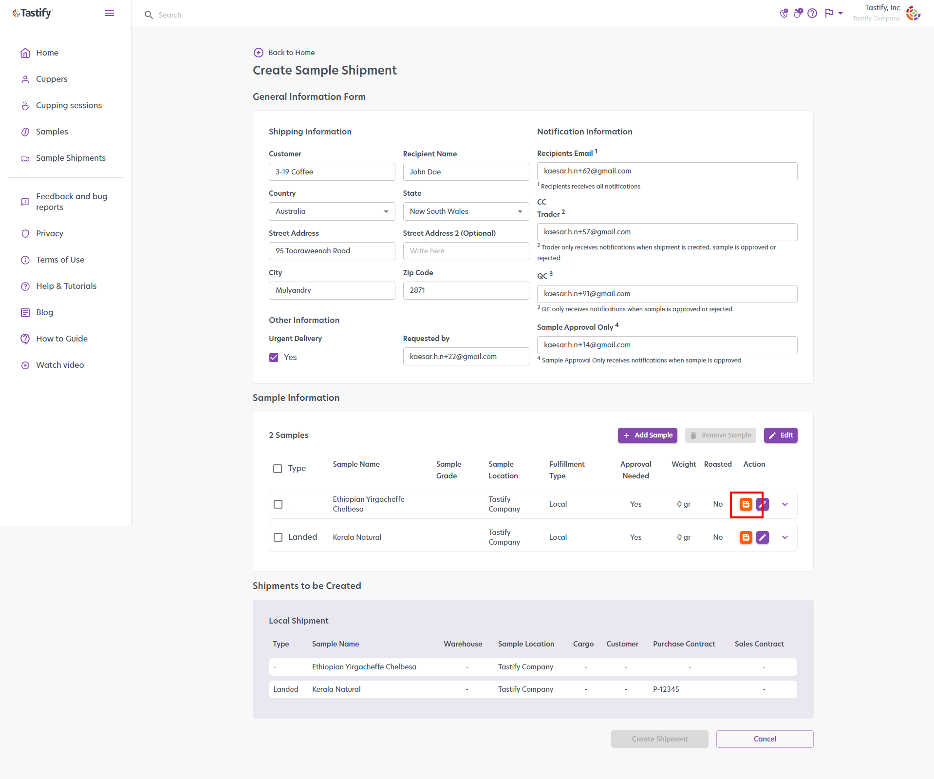 Modifying Label Size – Tastify